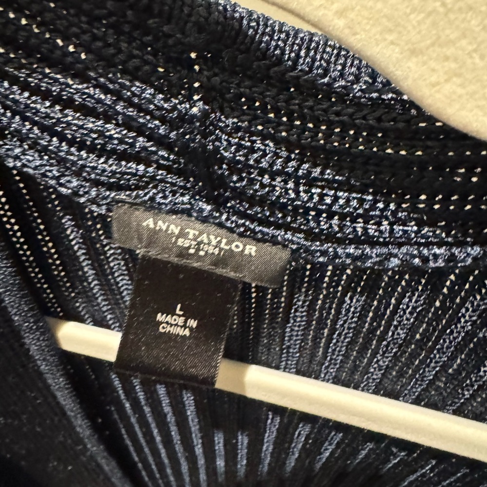 Ann Taylor Navy Cardigan